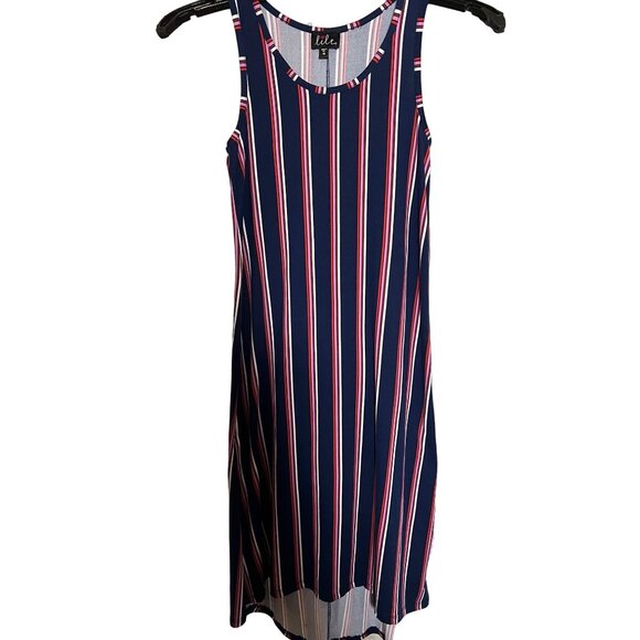 lilt stripe mini dress size 10 USA summer Pin Stripe comfortable mini - Picture 1 of 9